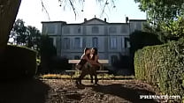 Студентка с хвостиками трахается с соседом после учебы